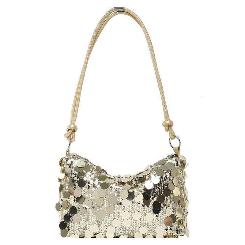 Summer New Armpit Shiny Patch Fashionable And Versatile Bag, Large Capacity Handbag, Dinner Shoulder Bag
