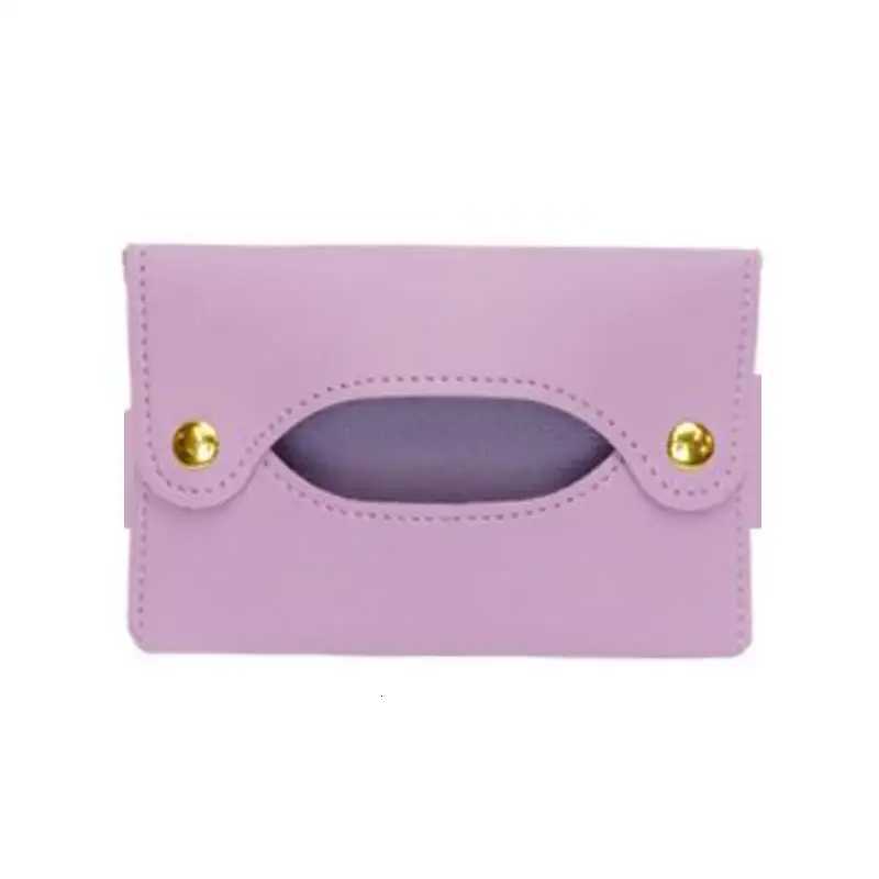 Pocket Tissue Bag Reusable Tissue Travel Pouch Tissue Storage Bag Paper PU Leather Case Sanitary Bags For Bathroom Small ItemsM251124