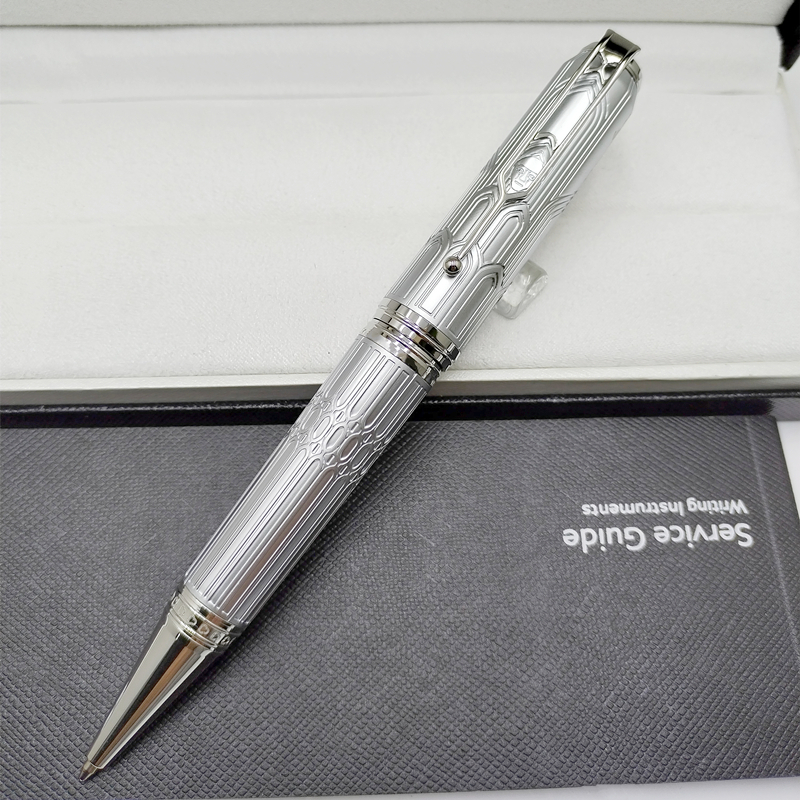 Good quality Victor Hugo Black / Silver Roller Ball Pen / ballpoint pen business Office Stationery write ball pens