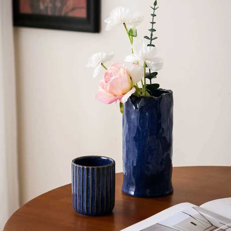 European Light Luxury High-end Vase Home Soft Mini Hydroponic Vase Decorative Ornament Flower Arrangement Ceramic Vase C251124