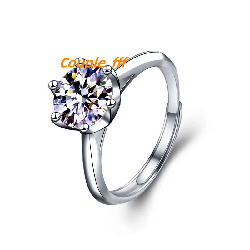 Factory Direct Supply S925 Sterling Silver Moissanite Eternity Wedding Jewelry Womens Gift Ring