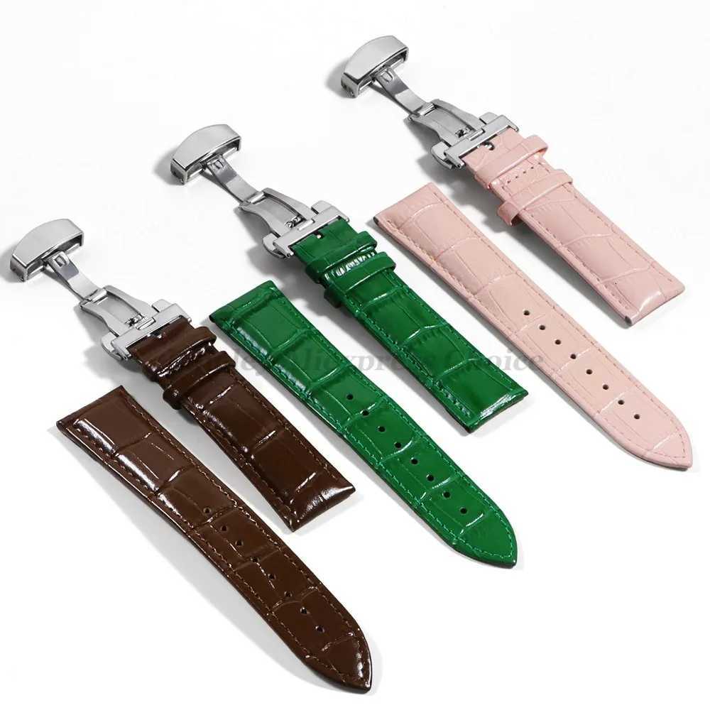 16mm 18mm 20mm 21mm 22mm 24mm Crocodile Pattern Straps for ega Bracelet for Seiko Vintage Leather Watch Band Buckle C251124