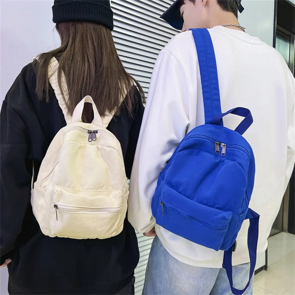 Custom Name Boys Girls Schoolbag New Personalized Student Canvas Travel Backpack Washable Small Outdoor Backpack with Names R250424