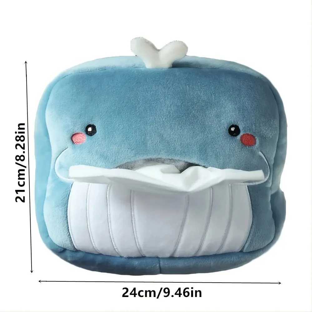 1pc Cute Cartoon Car Tissue Box Plush Napkin Holder Universal Auto Home Room Paper Case Animal Decoration BracketM251124