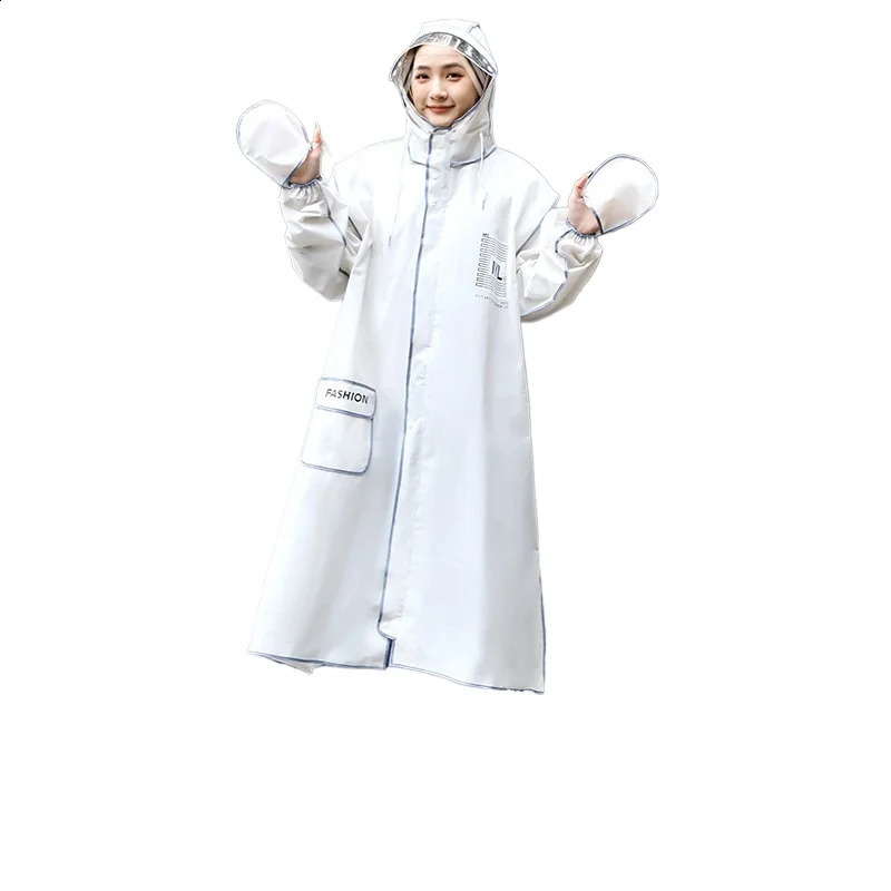 Adult Raincoat Men and Women Rainproof Fashion Gloves Cycling Electric Bicycle Four-in-one Hiking Raincoat 250421