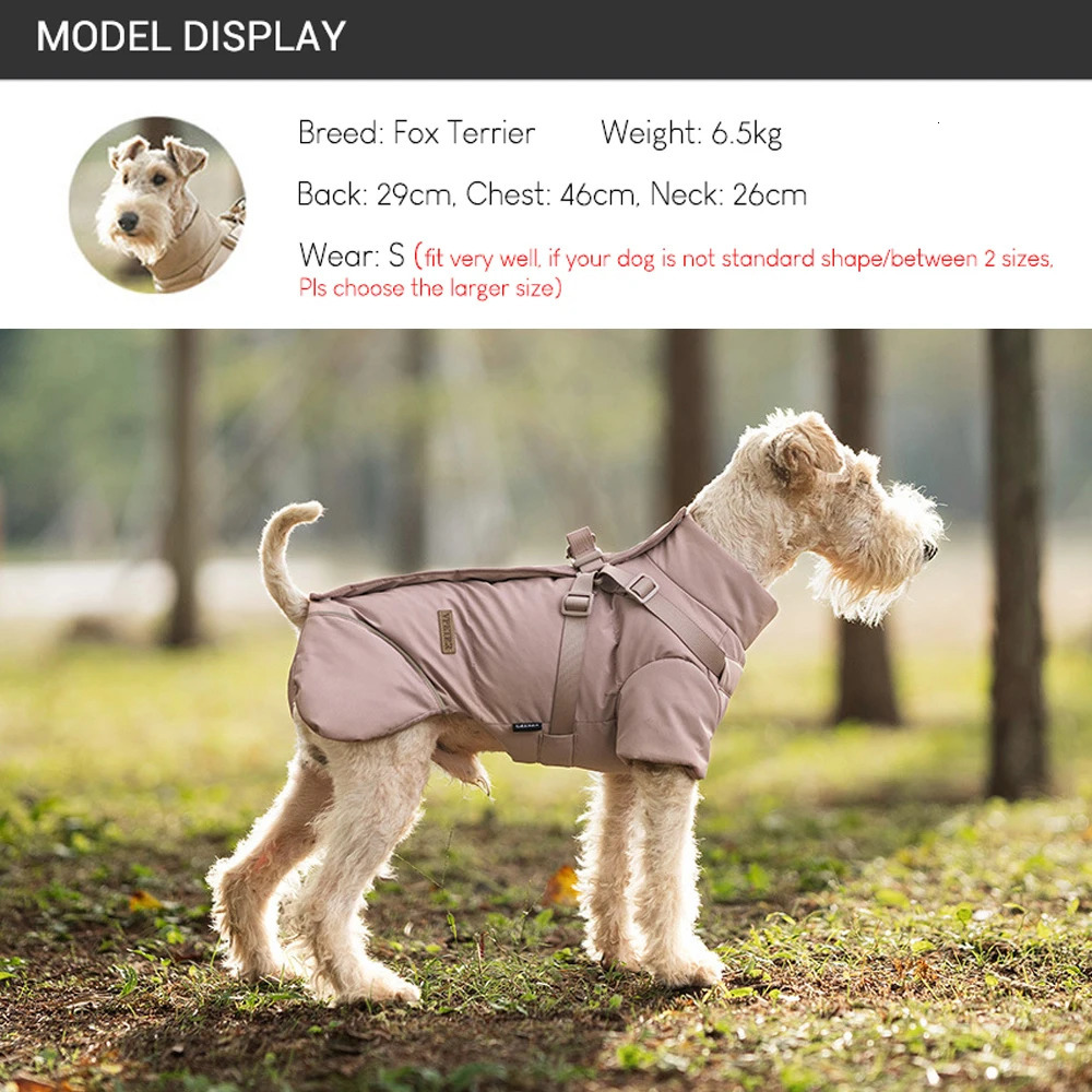 Winter Dog Jacket with Harness Thicken Waterproof Warm Outdoor Clothes for Small Dogs Soft Padded Puffer Snow Pet Coat 251121 - view 5
