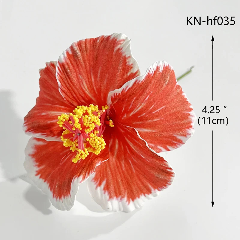 10Pcs Arrival Foam Hibiscus Flower Hair Pick Fashion Girl Hair Clip Headwear Womam Holiday Party Hair Accessories 250420