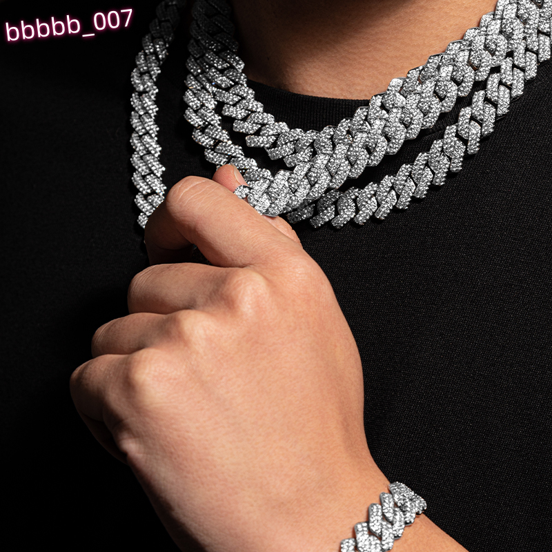 Beautiful Cool Cuban Chain Exquisite GRA VVS Moissanite Diamonds Sterling Silver 925 Custom Hip Hop Cuban Necklace