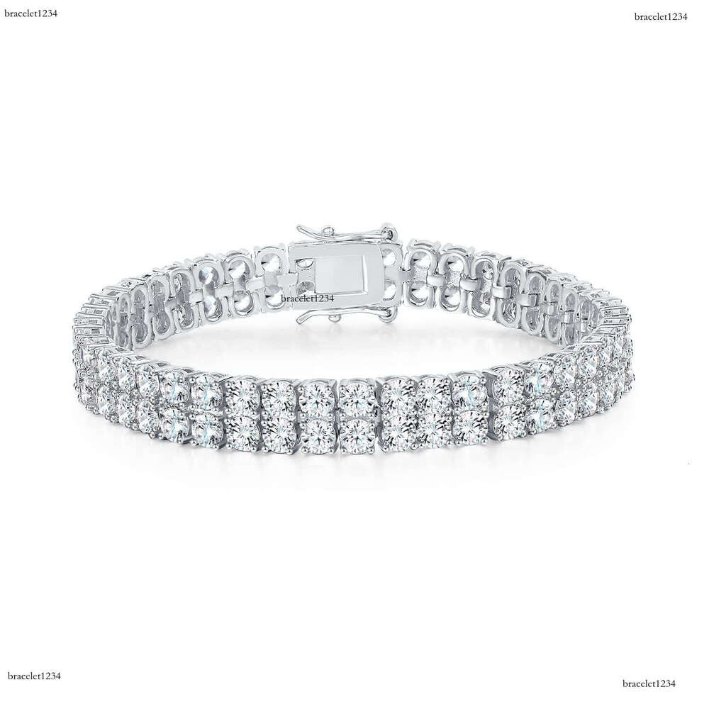 New Arrival 2 Rows 3 Rows Tennis Bracelets Sterg Sier Jewelry Fashion Iced Out Moissanite Bracelet for Men and Women