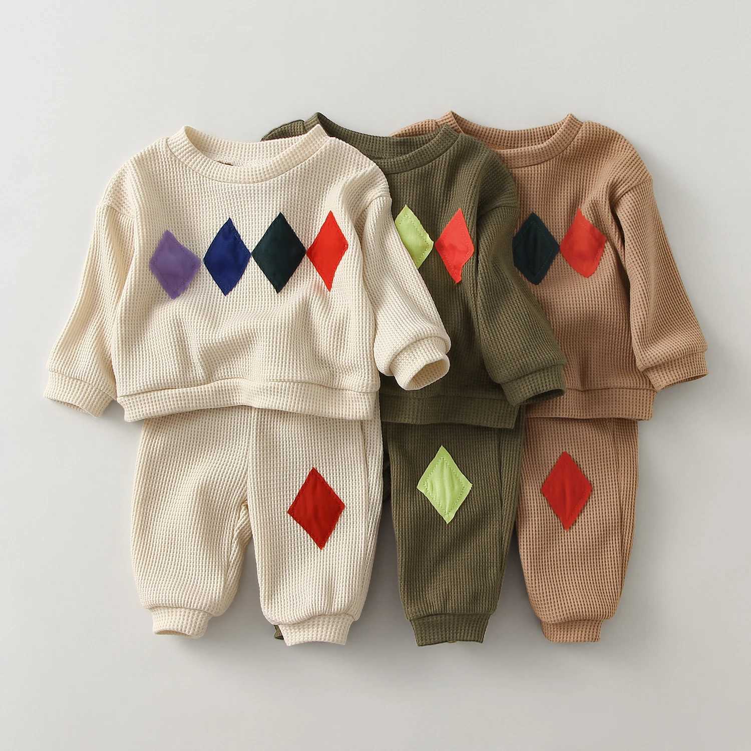 Clothing Sets Spring Baby Boy Clothes Set 2pcs Cotton Sweater + Pants For 0-5Yrs Children Kids Outfits Toddler Baby Girl Boy Clothes Sets R250424