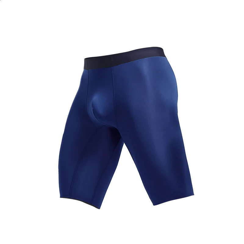 Mens Sports Briefing Summer Ice Silk Quick Drying Long Anti Wear Legs Loose Boxer Shorts Head 250417