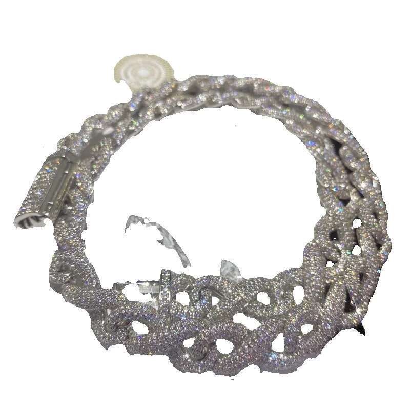 Classic Moissanite Cuban Link Chain - Hip Hop Men's Jewelry, Bling Dia Necklace