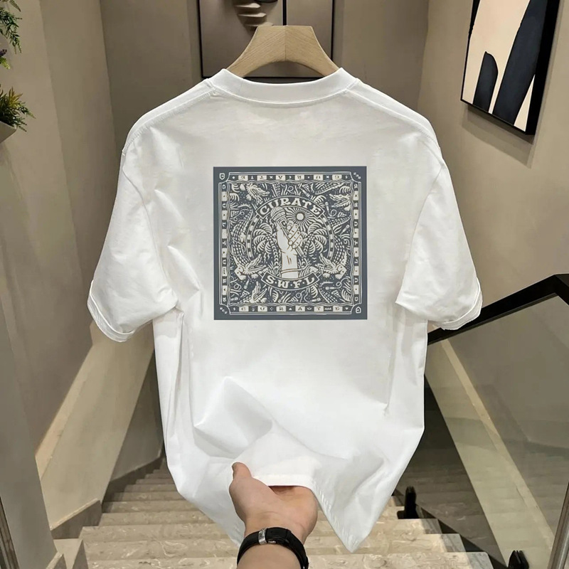New free shipping designer t-shirt for mens womens black white New Fashionable and versatile T-shirt