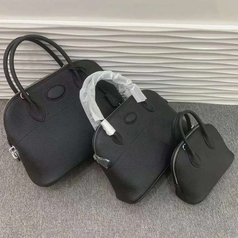 Fashionable Simple Cow Leather Headlayer Ball Versatile Single Shoulder Slant Crossbody Handbag Women's Bag Soft Neutral Min