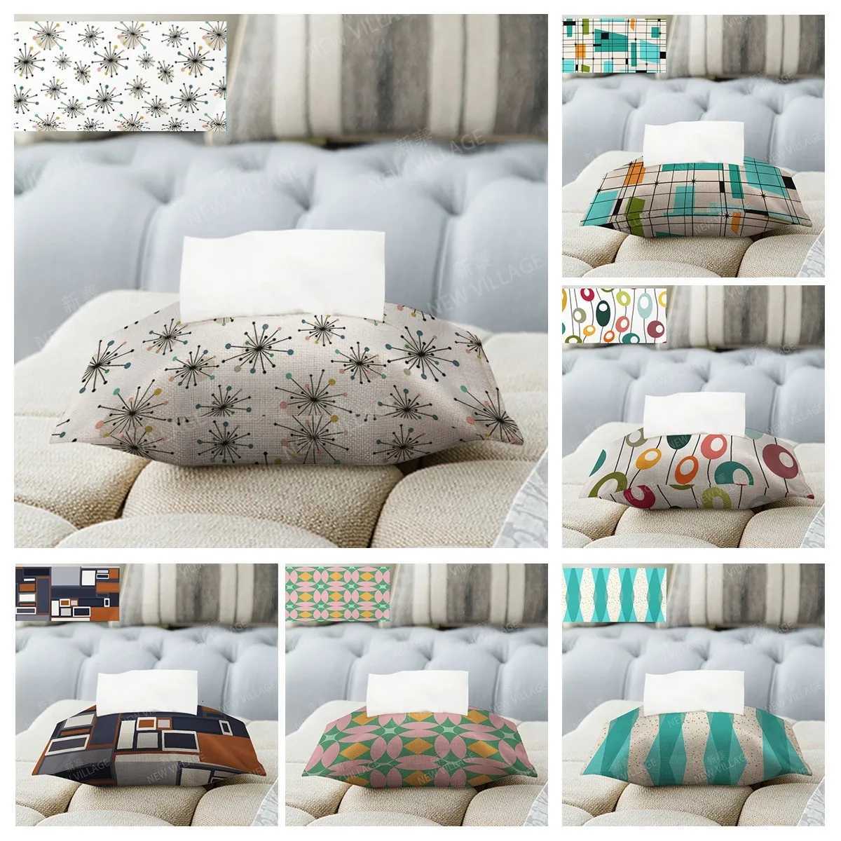 Home decor boho fabric tissue box car tissue holder tissue cover box Textiles cloth storage tissue bag nordic wipes dispenserM251124