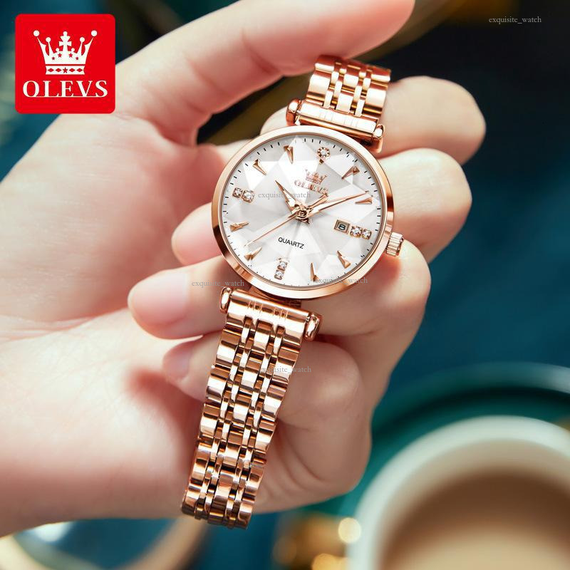 OLEVS Luxury Outdoor Watches Gemstone Dials Smooth And Waterproof Business Women's Watches Designer Watches Free Delivery And Wholesale