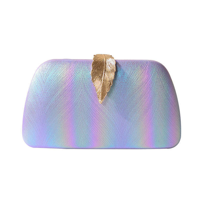 Dinner Bag Korean Version Of Fashionable And Creative Leaf Dinner For Girls Mobile Phone Disassembly Chain Gradient New Handheld Banquet Bag KQ