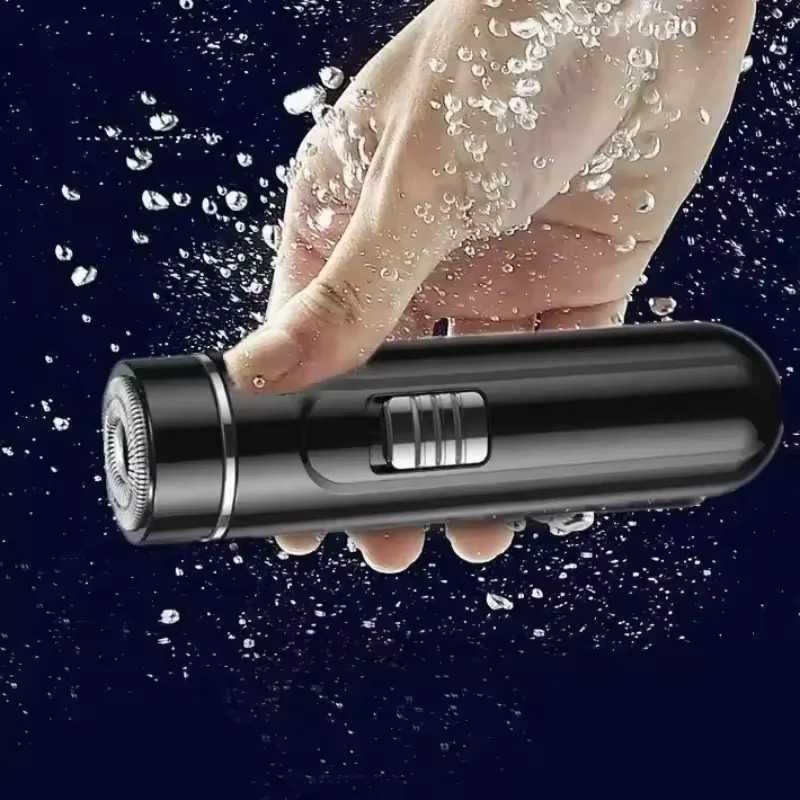 Compact and Convenient Mens Electric Shaver - USB Rechargeable Wet Wet One Touch - Great for Home Car and Travel L251124