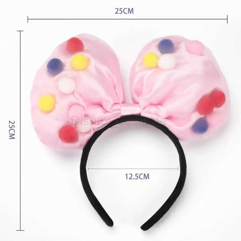 Disney Mickey Ears Ariel Princess Disney Beauty Fashion Bow Headband Holiday Party Decoration Headwear Girl Toy Gifts X250425