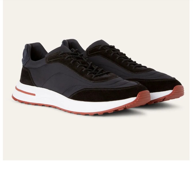 Top Luxury Men Weekend Walk Suede-trimmed Sneakers Shoes Ultra-lightweight Soles Runner Sport Mesh Breathable Mesh Breathable Trainers