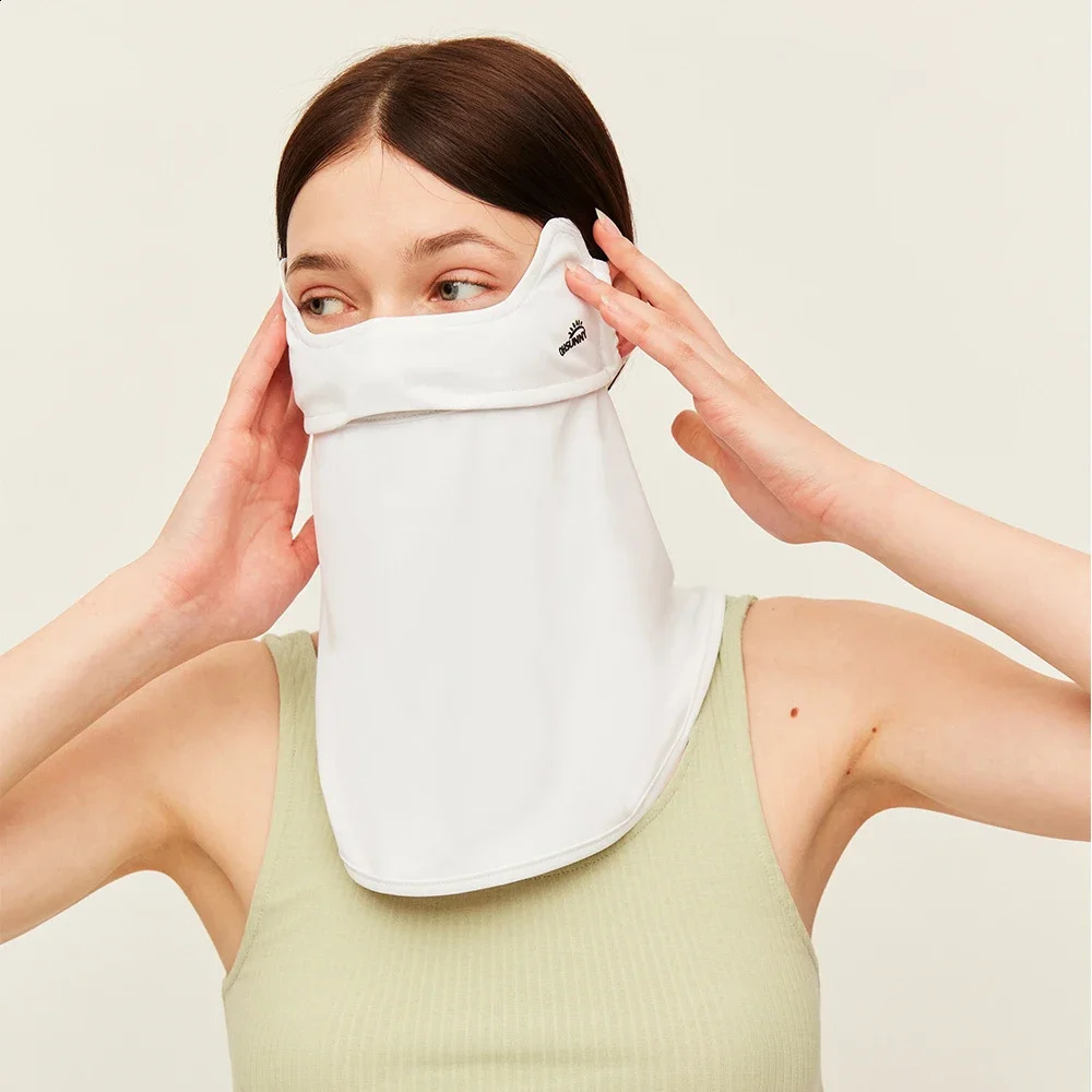 Ohsunny Sun Protective Scarf Neck Eye Full Protection Mask Women Solid Color Opening Breathable Facemask for Outdoors Cycling 250424