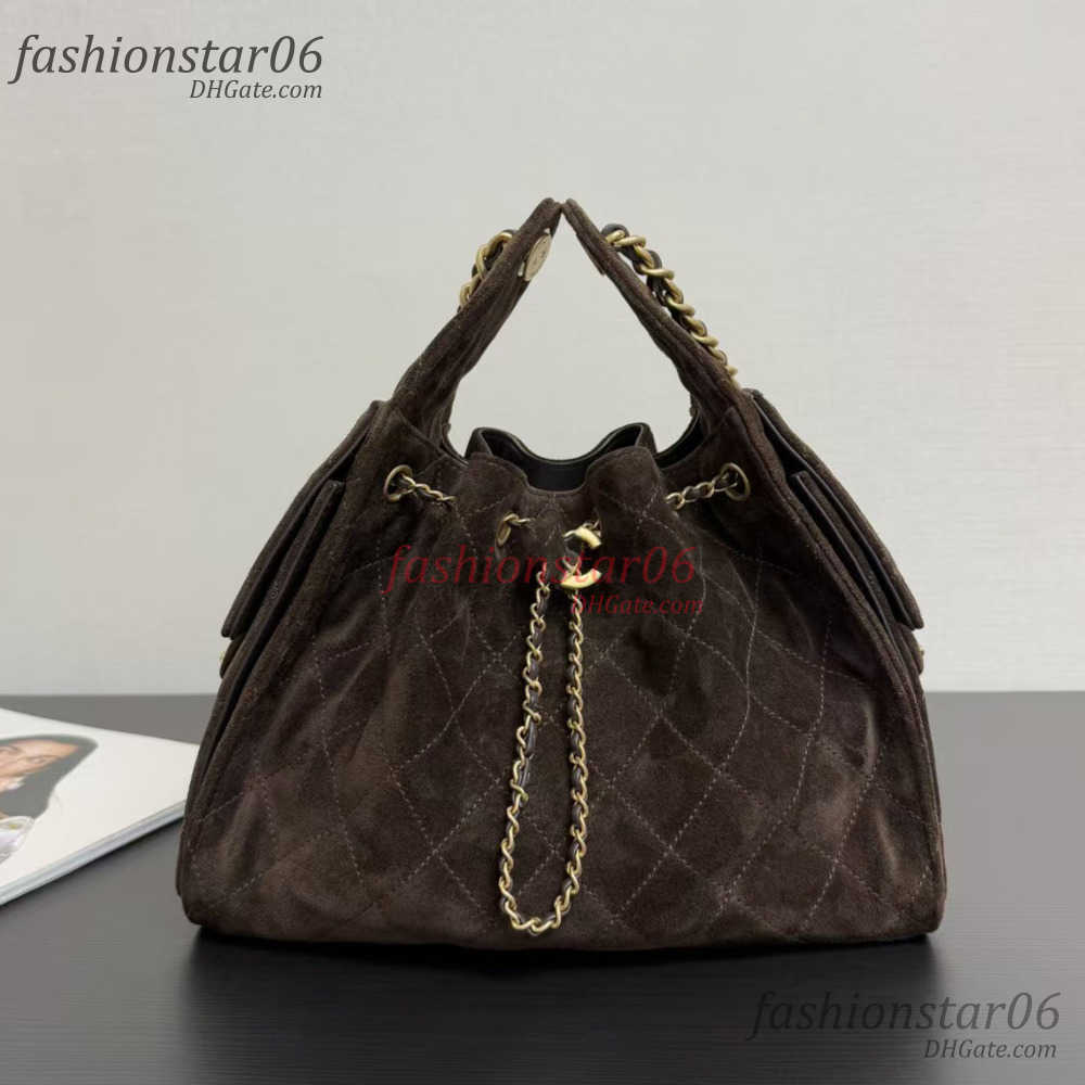 25A Evening Bags Shoulder Handbags 2025 Designer Bag String Bucket Tote Large Hobo Suede Leather Gray Casual Dia Lattice Long Chain Crossbody Fashion Brand 25C CF