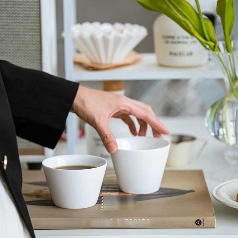 200/250ML Ceramic Coffee Mug Simple Solid Color High-quty Ceramic Espresso Latte Cup Breakfast Milk Tea Cup Home Water cups Y251125