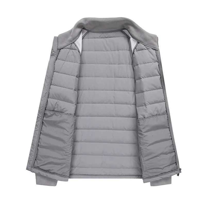 High-quality and fashionable new standard 90-down lightweight knitted stand-up collar down jacket for men in winterM251125