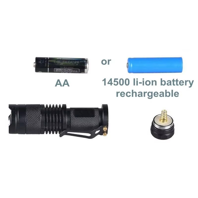 2AA Custom Logo Mini Ultraviolet Torch Pocket 395nm 365nm UV LED Black Light Flashlight Aluminum IP65 Scorpion Detect Emergency Use for gift