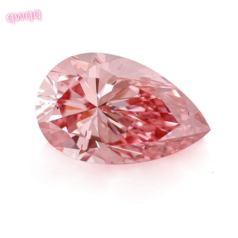 Real Lab Grown Diamond Loose Pink Diamonds VVS-SI 1-4 CT Pear Cut in Stock From China for Jewelry Making