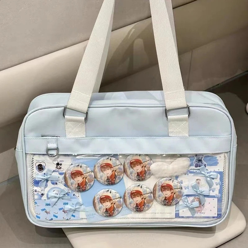 Anime Girl JK Uniform Shoulder SchoolBag Cosplay Messenger Bag Harajuku Ita Bag Large Capacity Ulzzang Handbag 250417