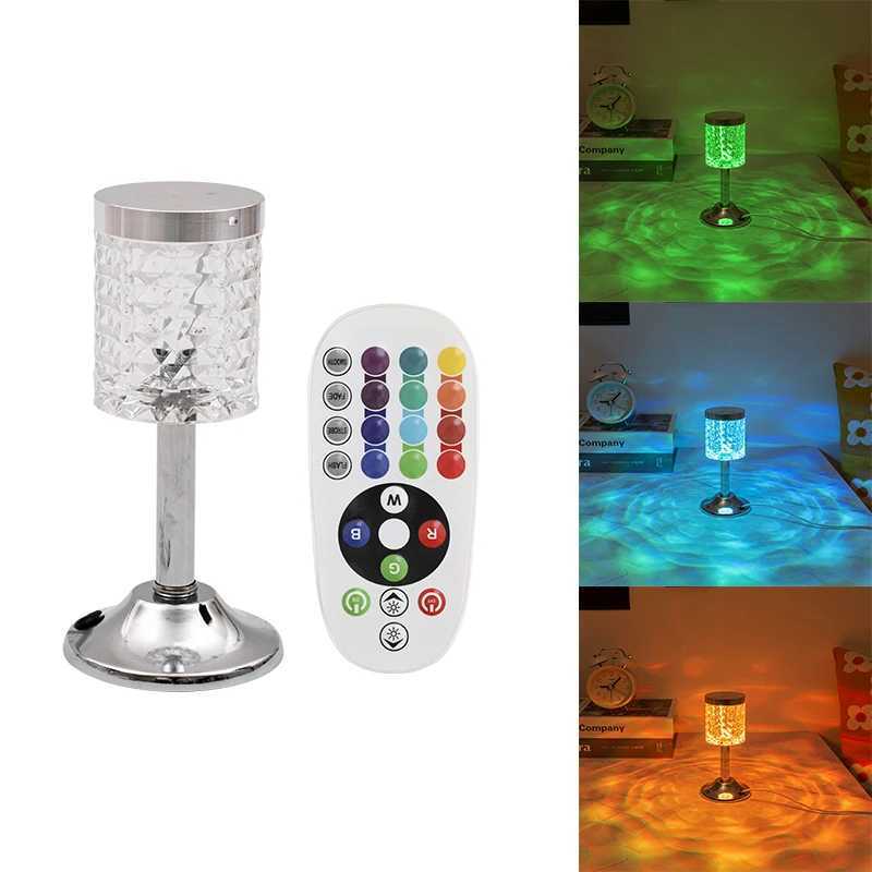 Mini New Diamond Atmosphere Desk Lamp USB Plug Decorative Desk Lamp Bedroom Crystal Kids Gift Night LightM251125