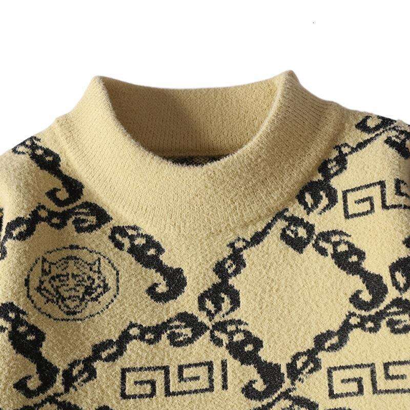 Sli Casual round Ne Knitwear for Men Trendy Versatile Comfortable Polyester Long Sve Sweater Autumn Faion Clothes