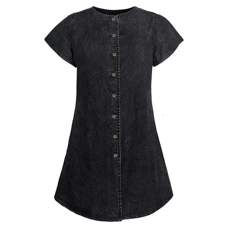 Dongdumaoyi New Style Denim Summer Women S Loose Fit Shirt Dress C