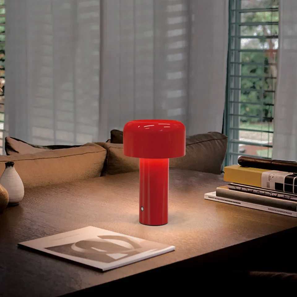 Retro Mushroom LED Table Lamp Bar night lamp Touch Sensor Reading Lamp Infinitely Dimmable Desk Lamp Rechargeable lightingM251125