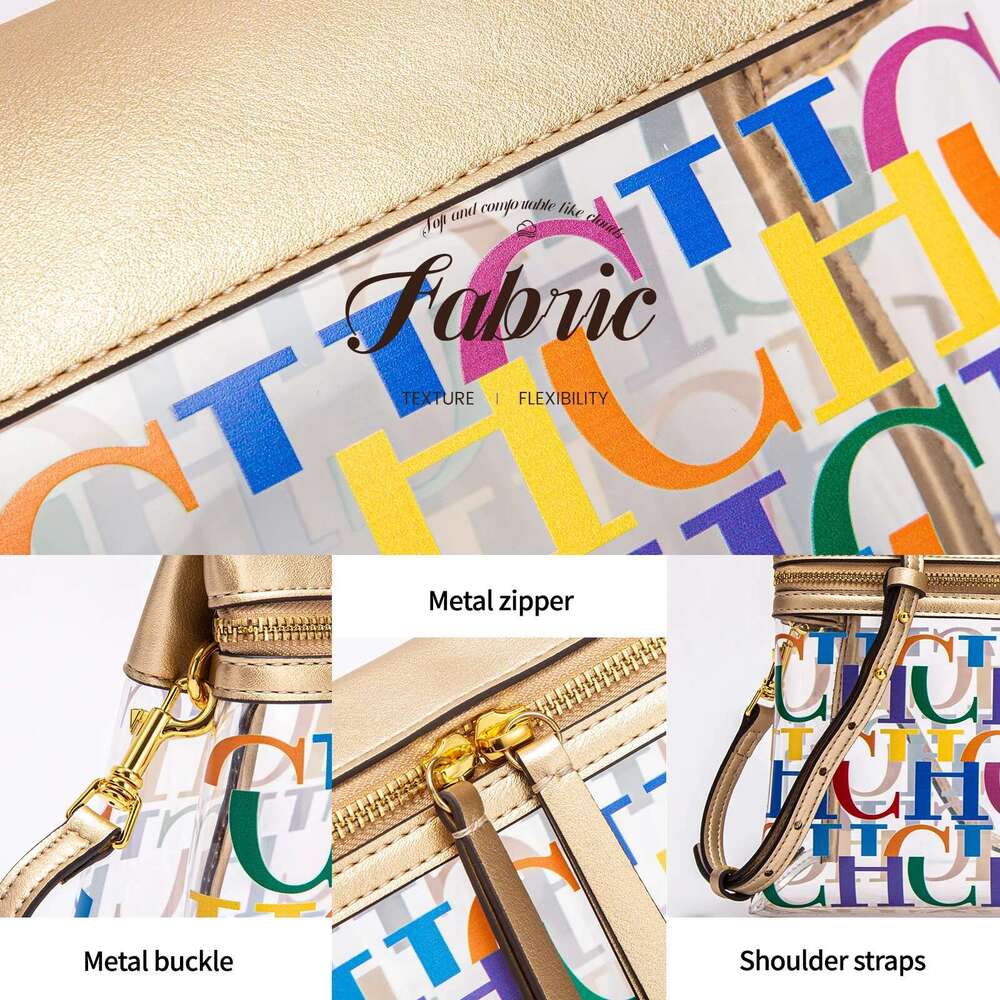 CHCH Crossbody Bag New Transparent PVC Women's Handbag Wallet