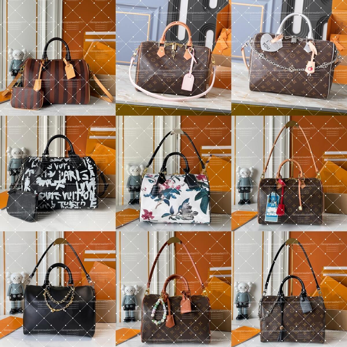 P9 Soft 30 tote bag Lucky Teddy soft leather shoulder bag luxury womens handbag designer bag Boho metal plate pillow leather chain travel bag wallet Mirror Quality