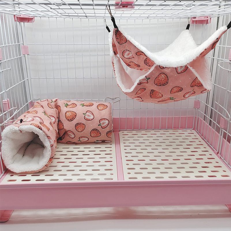 Small Animal Cage Accessories Hammock Guinea Pig Hamster Bed Small Pet Toy Ferret Rat Beds Chinchilla Nest Bunny Sugar Glider Squirrel