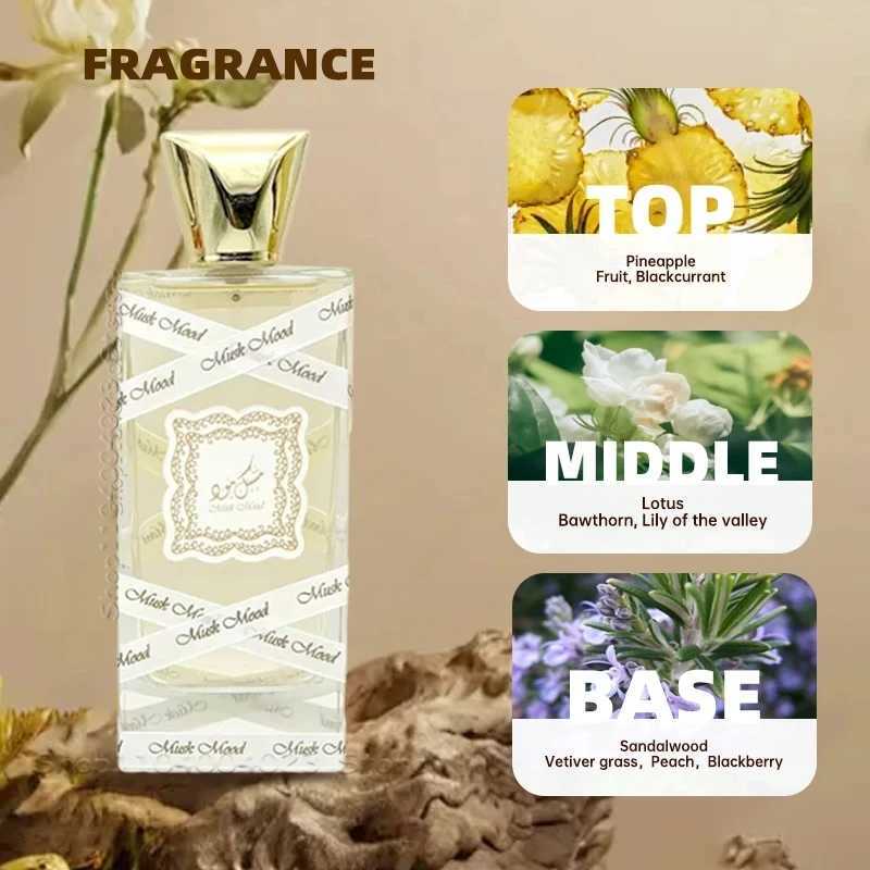 Perfume Oud Mood An Elegant Oriental Eau de Parfum Spray Arabic Perfume Long-Lasting Pheromones Perfume 100ml C251125
