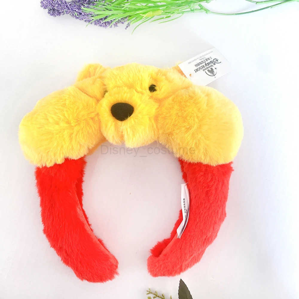 Disney Plush Animal Headbands Hair Accessories Female Girls Baby Toys Childrens COSTUME Headbands Role Playing Plush Gifts X250425