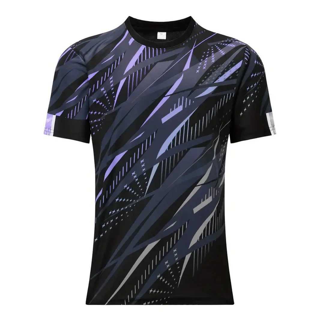 Leisure and fitness clothing summer short sleeved mens T-shirt fashionable printed street ultra-thin outdoor sportswear W250425