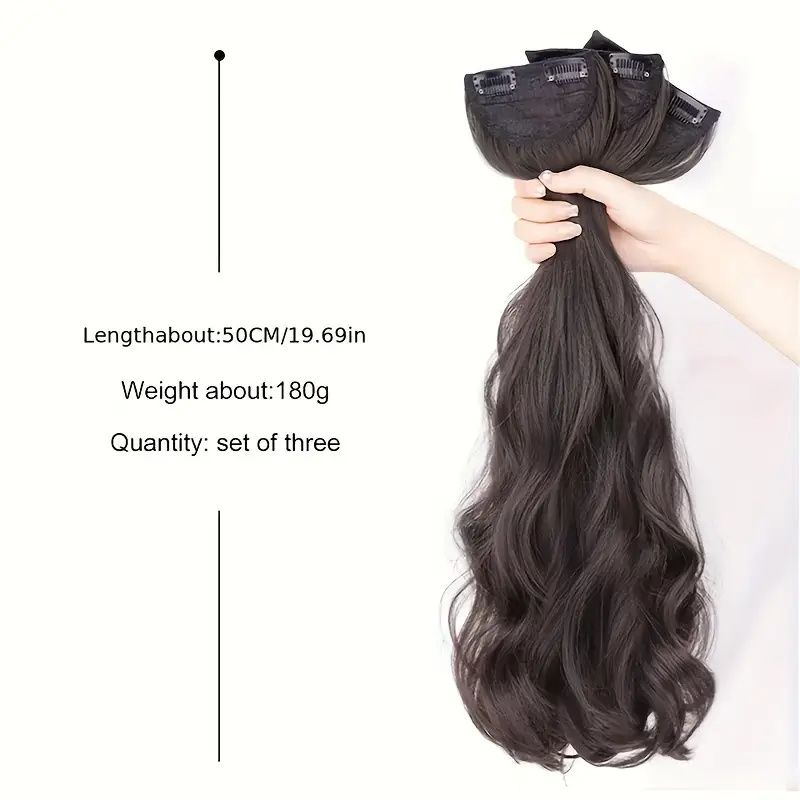 Elegant Synthetic Fiber Wavy Hair Updo with Natural Look - Soft Texture & Long-lasting Shine