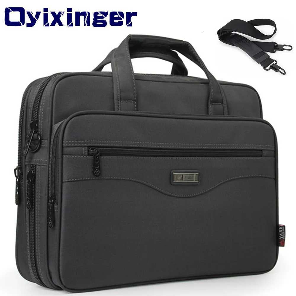 Waterproof Nyolon Mens Briefcase Laptop Bag For Macbook Matebook Pro Men Computers Handbags Business Man Shoulder Travel BagsT251125