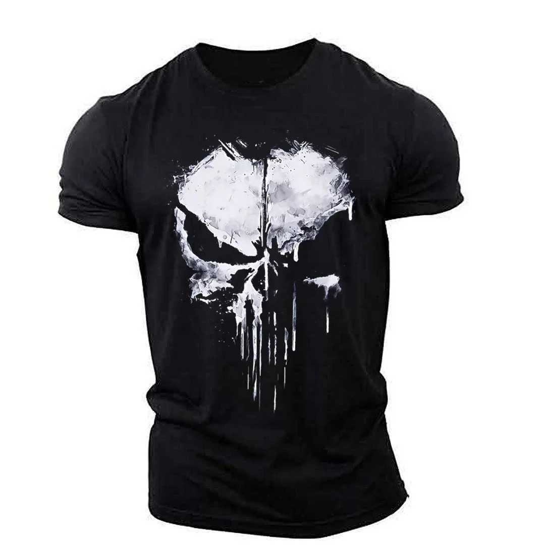 Mens 3D printed T-shirt Harajuku street sportswear elastic breathable oversized W250425