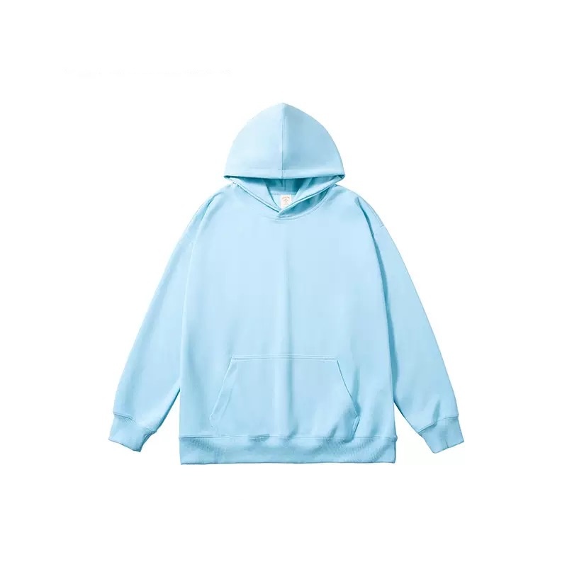 8545 Composite Double-Sided Hooded Pullover Sweater for Women - Loose Fit Solid Color Top