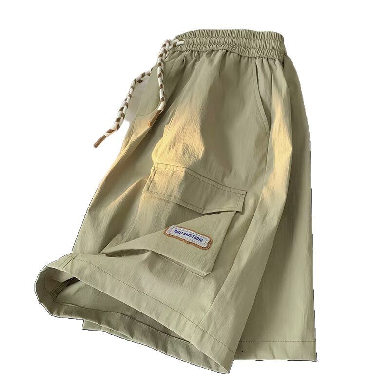 Summer workwear men's trendy Instagram loose casual trend outerwear shorts, versatile Korean version capris