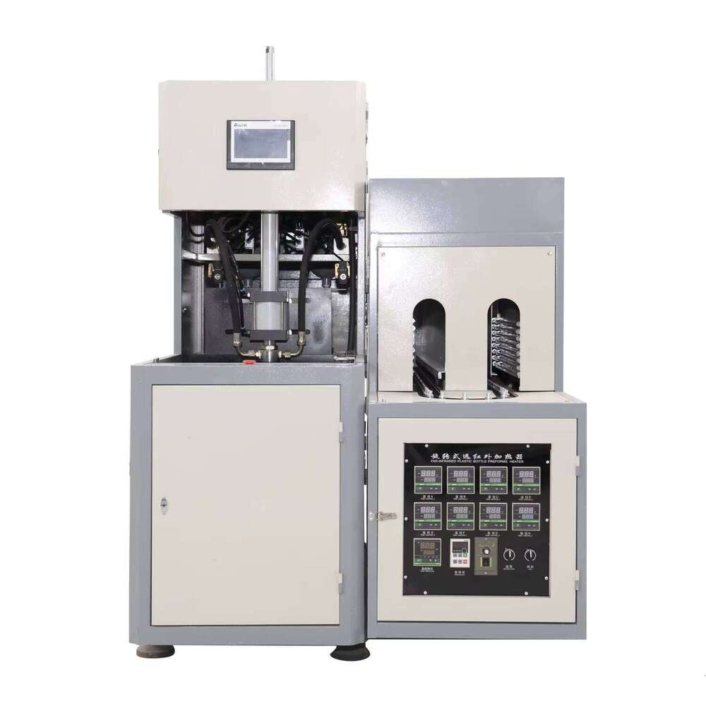 China Semi Automatic 250ml 4 cavity pet bottle blowing machine with low cost