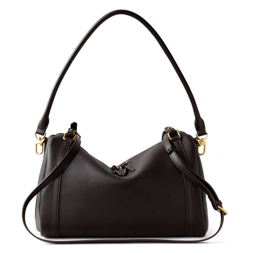 Pillow Bag 2025Designer Tote Bag Cowhide Genuine Leather Fashion Letter Print Zipper Open With Small Package Adjustable Shoulder Straps Internal