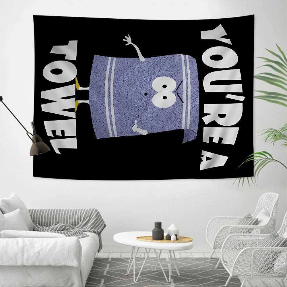 Towelie S-South-Park Hanging Bohemian Tapestry Indian Buddha Wall Decoration Witchcraft Bohemian Hippie Cheap Hippie HangingM251125