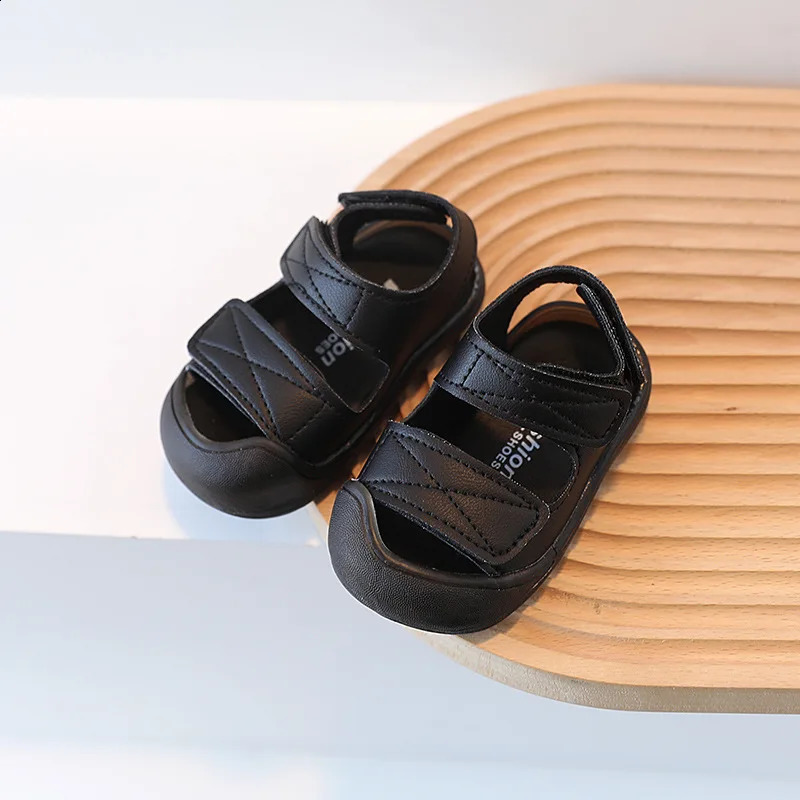 Childrens beach sandals summer baby shoes solid color baby sandals 250424